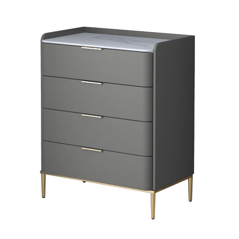 15.74" Wide Solid Wood Accent Chest with Drawers and Straight Legs Chest Grey 4 Clearhalo 'Cabinets & Chests' 'cabinets_chests' 'furn' 'furn_cabinets_chests' 'Furniture' 'Living Room Furniture' 5715623