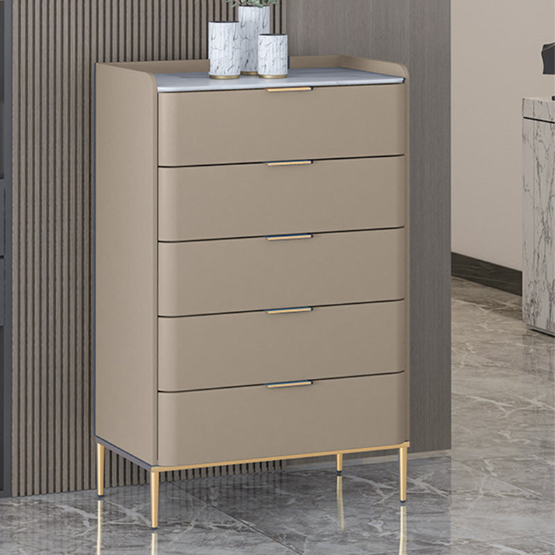 15.74" Wide Solid Wood Accent Chest with Drawers and Straight Legs Chest Khaki 5 Clearhalo 'Cabinets & Chests' 'cabinets_chests' 'furn' 'furn_cabinets_chests' 'Furniture' 'Living Room Furniture' 5715624