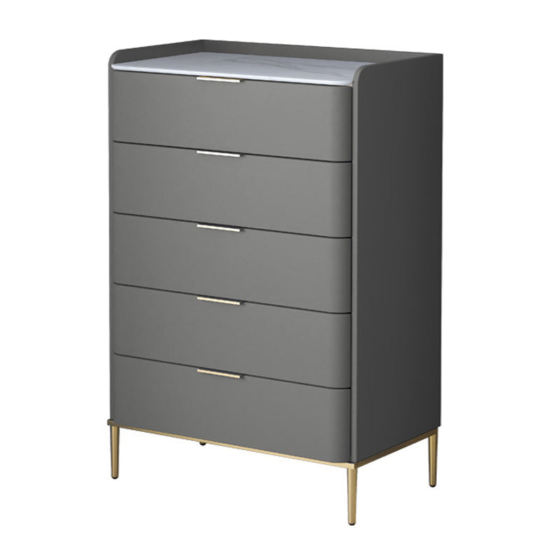 15.74" Wide Solid Wood Accent Chest with Drawers and Straight Legs Chest Grey 5 Clearhalo 'Cabinets & Chests' 'cabinets_chests' 'furn' 'furn_cabinets_chests' 'Furniture' 'Living Room Furniture' 5715625