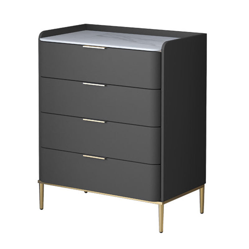 15.74" Wide Solid Wood Accent Chest with Drawers and Straight Legs Chest Dark Gray 4 Clearhalo 'Cabinets & Chests' 'cabinets_chests' 'furn' 'furn_cabinets_chests' 'Furniture' 'Living Room Furniture' 5715630