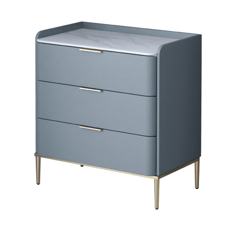 15.74" Wide Solid Wood Accent Chest with Drawers and Straight Legs Chest Gray-Blue 3 Clearhalo 'Cabinets & Chests' 'cabinets_chests' 'furn' 'furn_cabinets_chests' 'Furniture' 'Living Room Furniture' 5715640