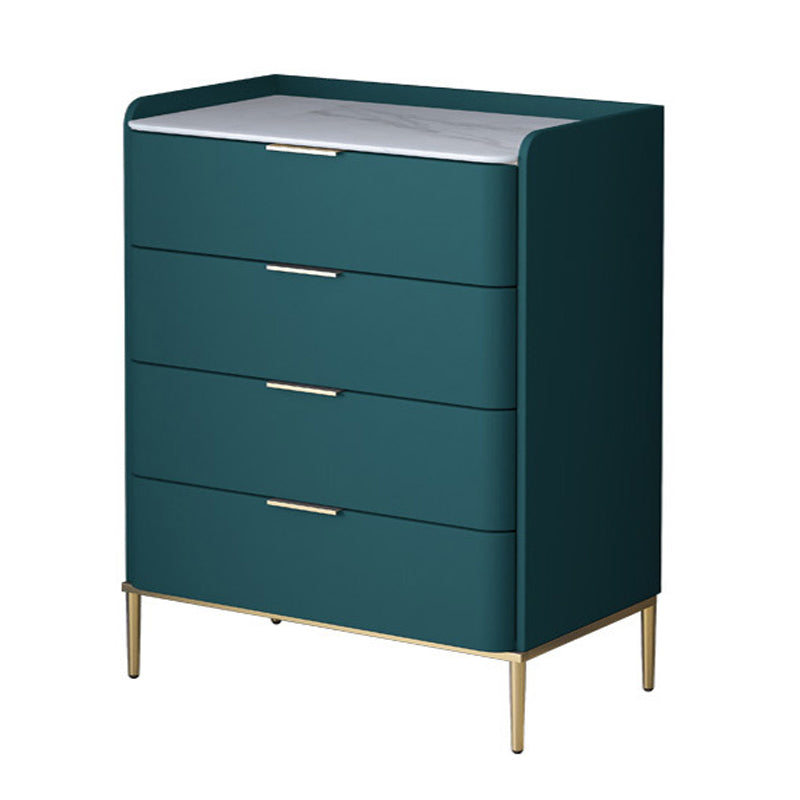 15.74" Wide Solid Wood Accent Chest with Drawers and Straight Legs Chest Blackish Green 4 Clearhalo 'Cabinets & Chests' 'cabinets_chests' 'furn' 'furn_cabinets_chests' 'Furniture' 'Living Room Furniture' 5715646