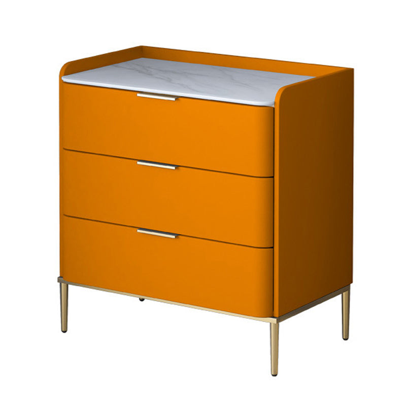 15.74" Wide Solid Wood Accent Chest with Drawers and Straight Legs Chest Orange 3 Clearhalo 'Cabinets & Chests' 'cabinets_chests' 'furn' 'furn_cabinets_chests' 'Furniture' 'Living Room Furniture' 5715648