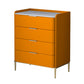 15.74" Wide Solid Wood Accent Chest with Drawers and Straight Legs Chest Orange 4 Clearhalo 'Cabinets & Chests' 'cabinets_chests' 'furn' 'furn_cabinets_chests' 'Furniture' 'Living Room Furniture' 5715649