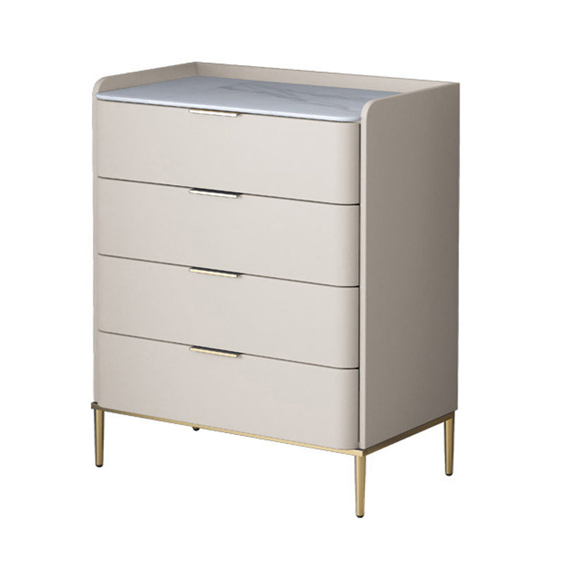 15.74" Wide Solid Wood Accent Chest with Drawers and Straight Legs Chest Off-White 4 Clearhalo 'Cabinets & Chests' 'cabinets_chests' 'furn' 'furn_cabinets_chests' 'Furniture' 'Living Room Furniture' 5715652