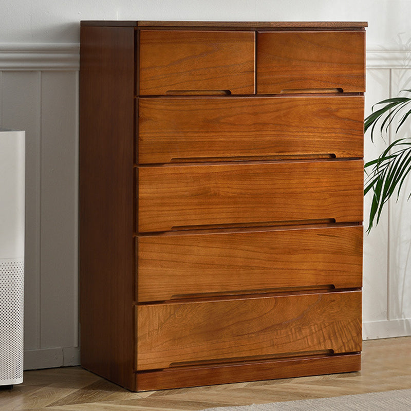 Brown Solid Wood Accent Chest with Drawers 16.92" Wide Contemporary Chest