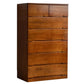 Brown Solid Wood Accent Chest with Drawers 16.92" Wide Contemporary Chest