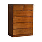 Brown Solid Wood Accent Chest with Drawers 16.92" Wide Contemporary Chest