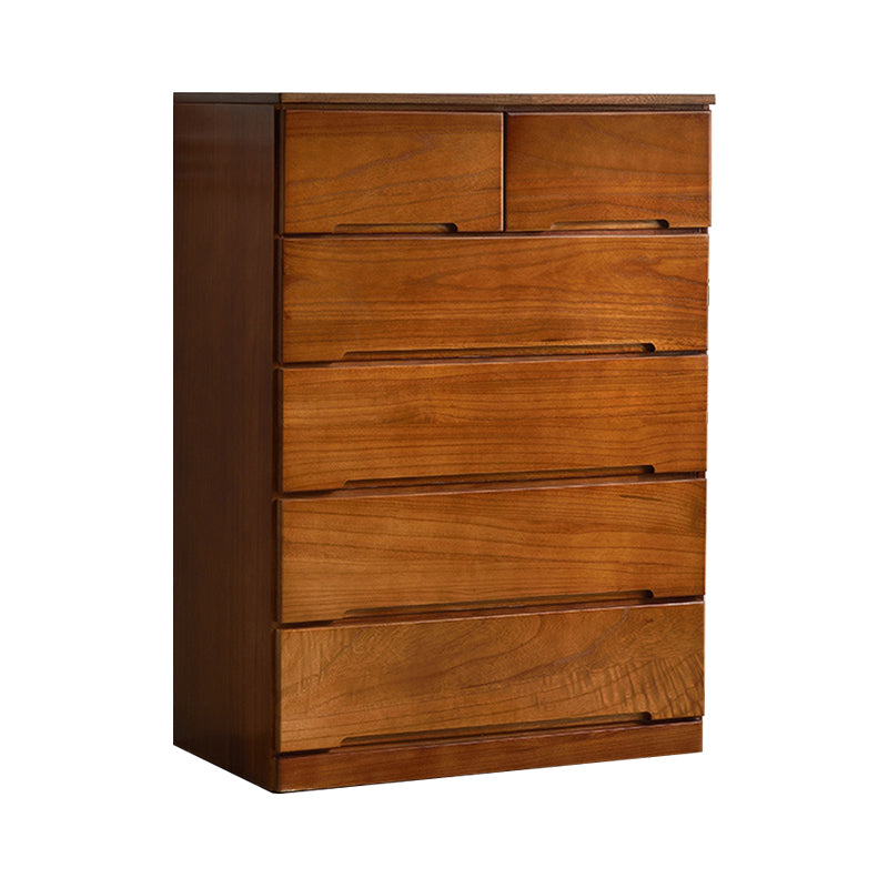 Brown Solid Wood Accent Chest with Drawers 16.92" Wide Contemporary Chest