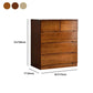 Brown Solid Wood Accent Chest with Drawers 16.92" Wide Contemporary Chest
