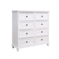 13.77" Wide White Accent Chest with Drawers Rectangle  Wood Chest Contemporary