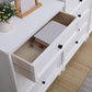 13.77" Wide White Accent Chest with Drawers Rectangle  Wood Chest Contemporary