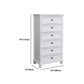 13.77" Wide White Accent Chest with Drawers Rectangle  Wood Chest Contemporary