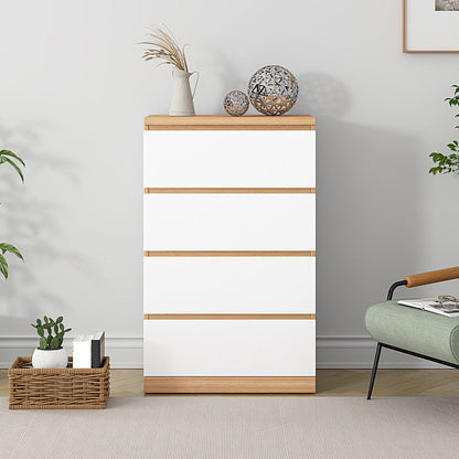 Cassa di accento di legno contemporaneo con cassetti 4/5 cassa standard rettangolo