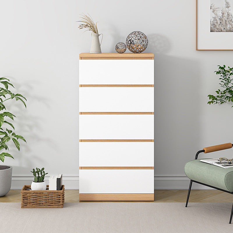 Poitrine d'accentuation du bois contemporain avec tiroirs 4/5 poitrine standard rectangulaire