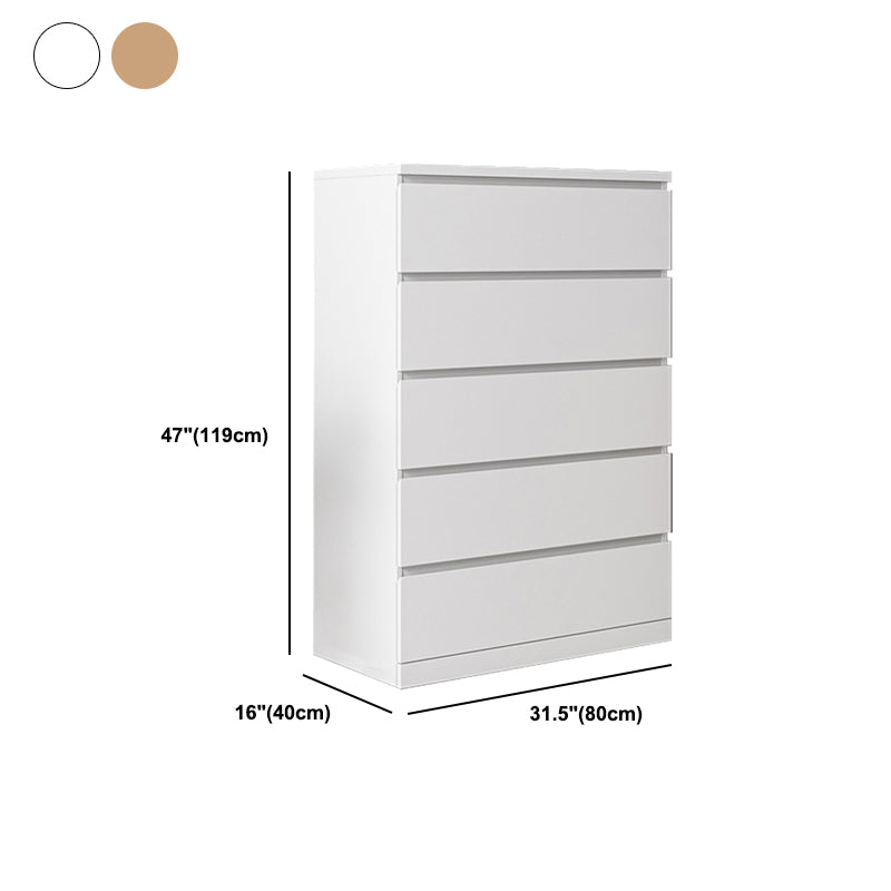 Cofre de acento de madera contemporáneo con 4/5 cajones rectángulo cofre estándar