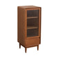 Modern Accent Cabinet with Solid Wood Straight Legs Chest with 1 Drawer and 1 Door