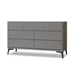 Modern Accent Chest with Drawers and 4 Bracket  Black Legs 15.7" W