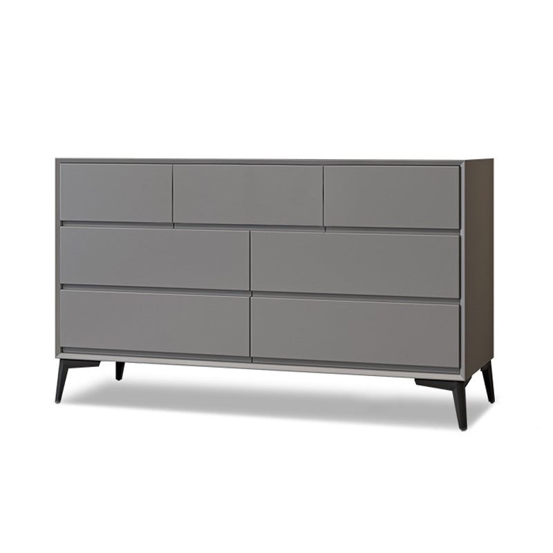 Modern Accent Chest with Drawers and 4 Bracket  Black Legs 15.7" W