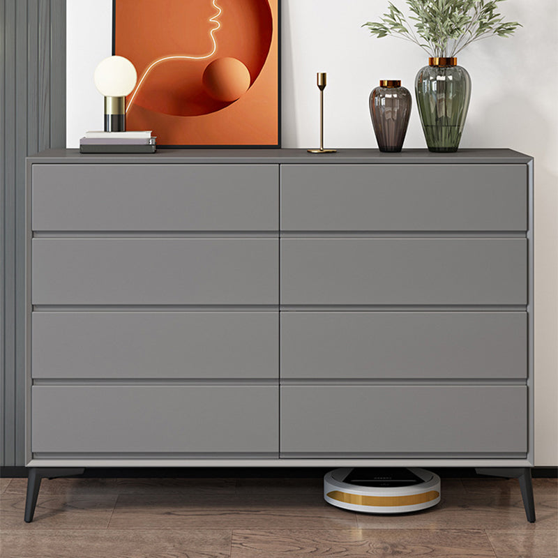 Modern Accent Chest with Drawers and 4 Bracket  Black Legs 15.7" W