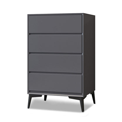 Modern Accent Chest with Drawers and 4 Bracket  Black Legs 15.7" W
