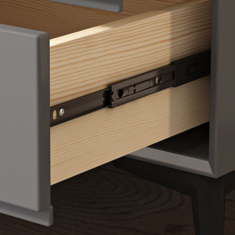 Modern Accent Chest with Drawers and 4 Bracket  Black Legs 15.7" W