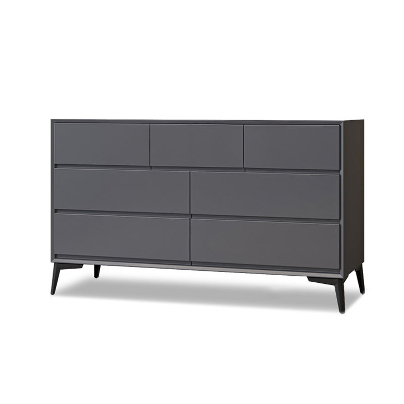 Modern Accent Chest with Drawers and 4 Bracket  Black Legs 15.7" W