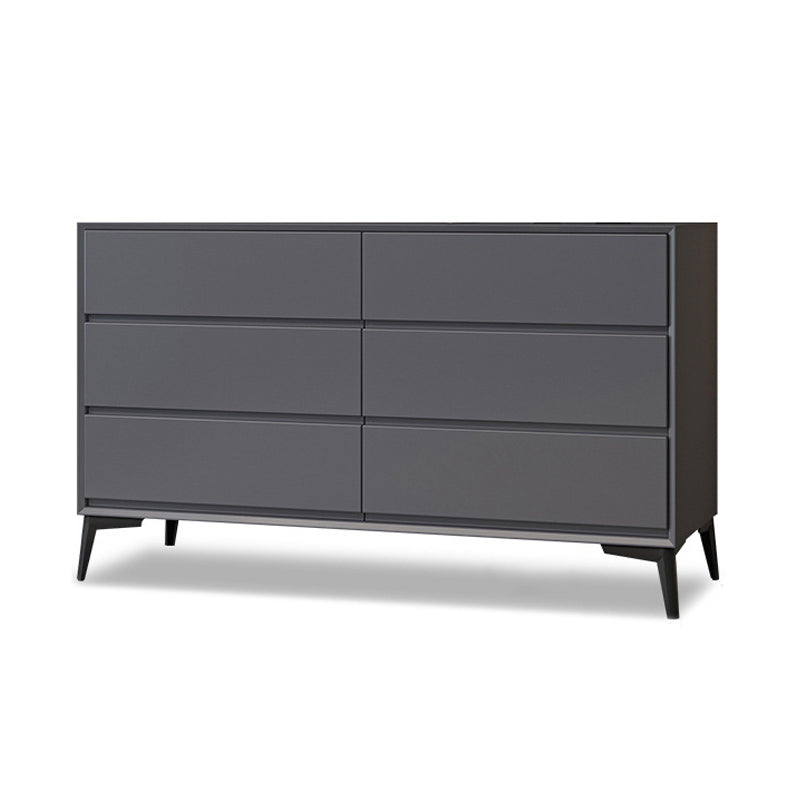 Modern Accent Chest with Drawers and 4 Bracket  Black Legs 15.7" W