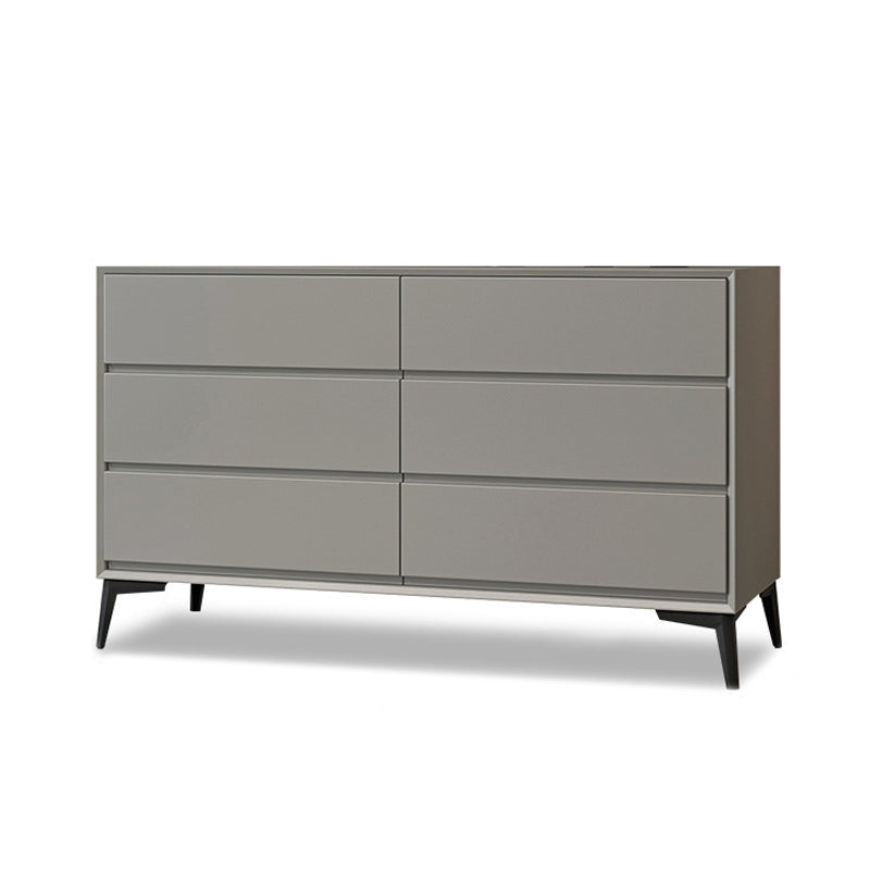 Modern Accent Chest with Drawers and 4 Bracket  Black Legs 15.7" W