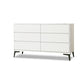 Modern Accent Chest with Drawers and 4 Bracket  Black Legs 15.7" W