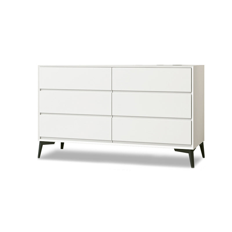 Modern Accent Chest with Drawers and 4 Bracket  Black Legs 15.7" W