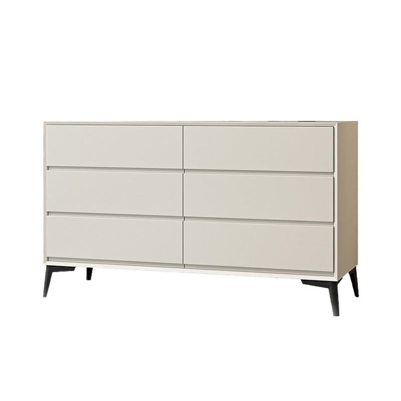 Modern Accent Chest with Drawers and 4 Bracket  Black Legs 15.7" W