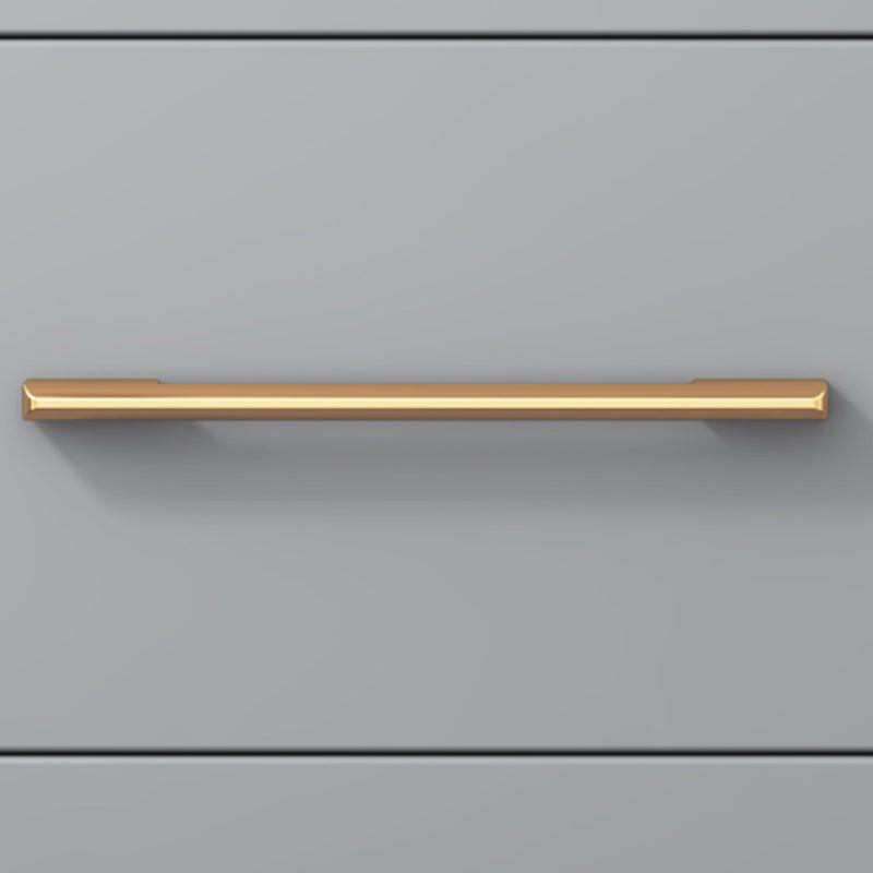 15.74" W Gray Accent Chest with Solid Wood Straight Legs Chest with Drawers