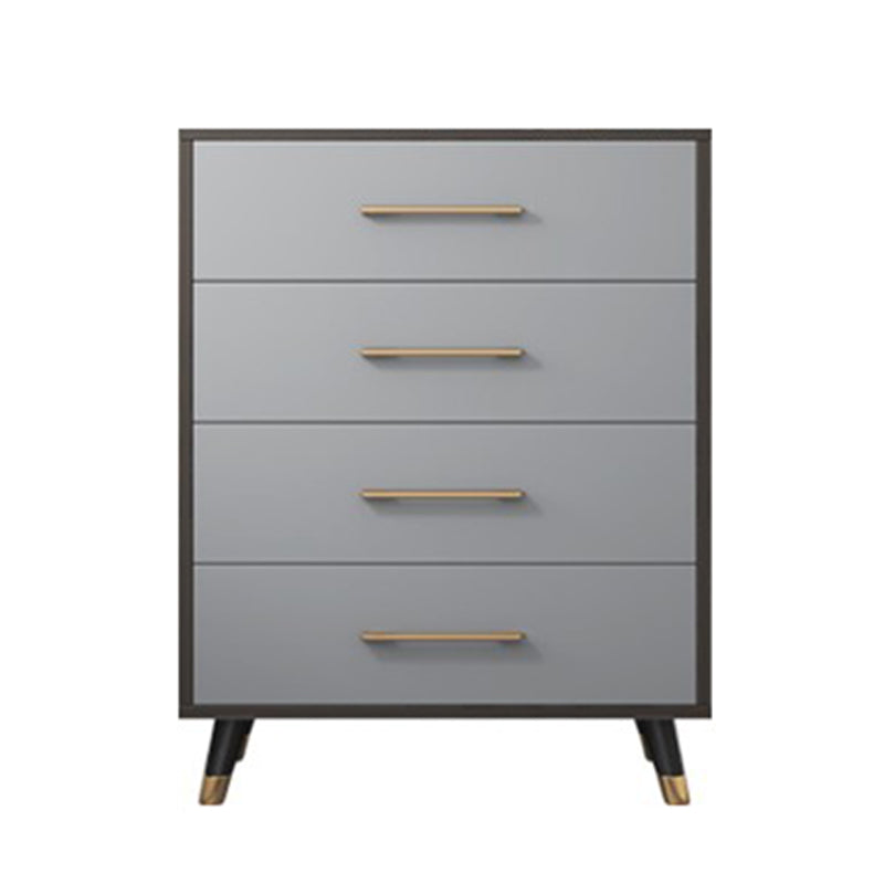 15.74" W Gray Accent Chest with Solid Wood Straight Legs Chest with Drawers