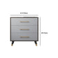 15.74" W Gray Accent Chest with Solid Wood Straight Legs Chest with Drawers
