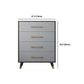 15.74" W Gray Accent Chest with Solid Wood Straight Legs Chest with Drawers