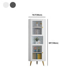 Contemporary Storage Cabinet with Shelf and Glass 2 - Door Cabinet Clearhalo 'Cabinets & Chests' 'cabinets_chests' 'furn' 'furn_cabinets_chests' 'Furniture' 'Living Room Furniture' 5715833