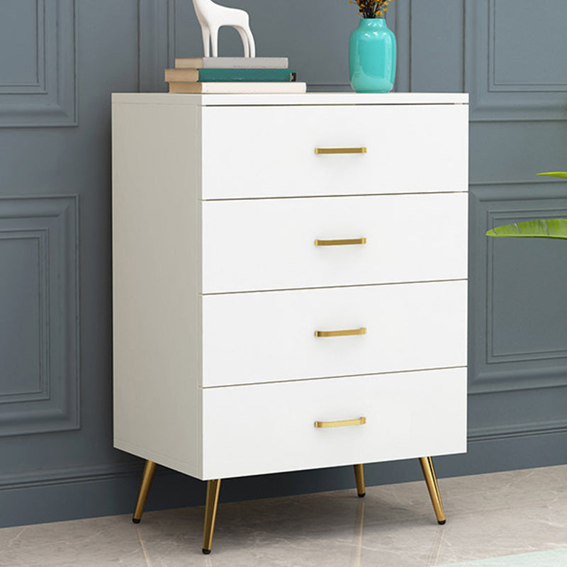 15.75 inch Wide Wood  Accent Chest with Drawers Metal Straight Legs
