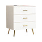 15.75 inch Wide Wood  Accent Chest with Drawers Metal Straight Legs