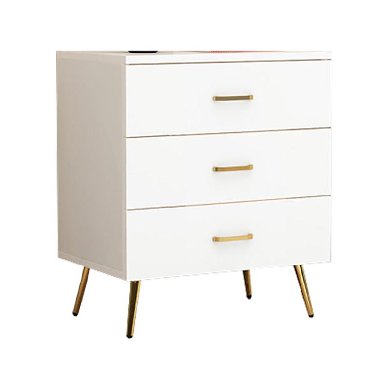 15.75 inch Wide Wood  Accent Chest with Drawers Metal Straight Legs