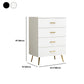15.75 inch Wide Wood  Accent Chest with Drawers Metal Straight Legs