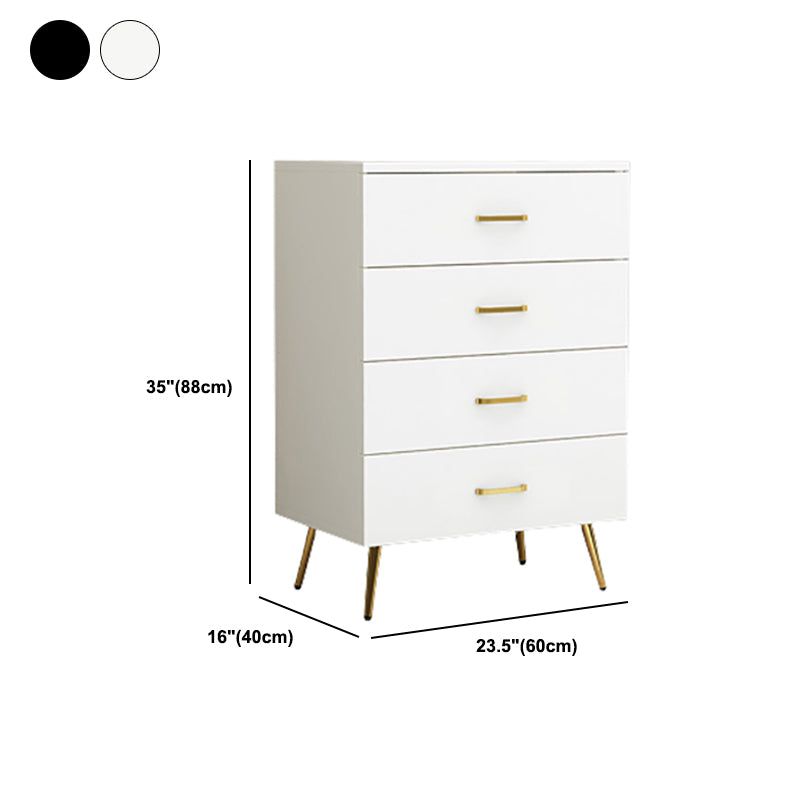 15.75 inch Wide Wood  Accent Chest with Drawers Metal Straight Legs