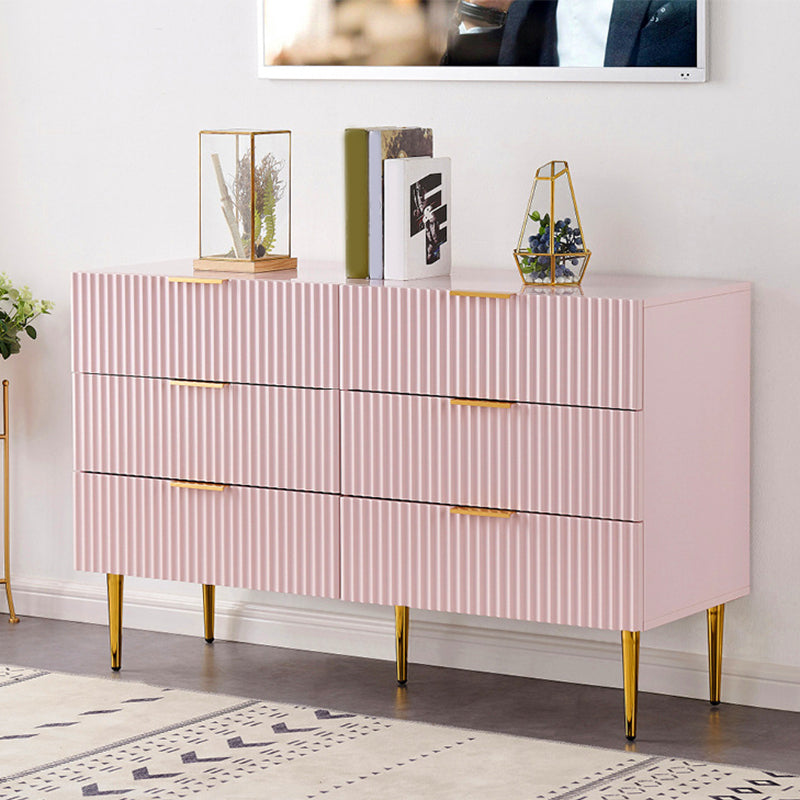 Drawers,15.74" Wide Modern Accent Chest,Scratch ResistantAccent Chest Pink 6 Clearhalo 'Cabinets & Chests' 'cabinets_chests' 'furn' 'furn_cabinets_chests' 'Furniture' 'Living Room Furniture' 5715863