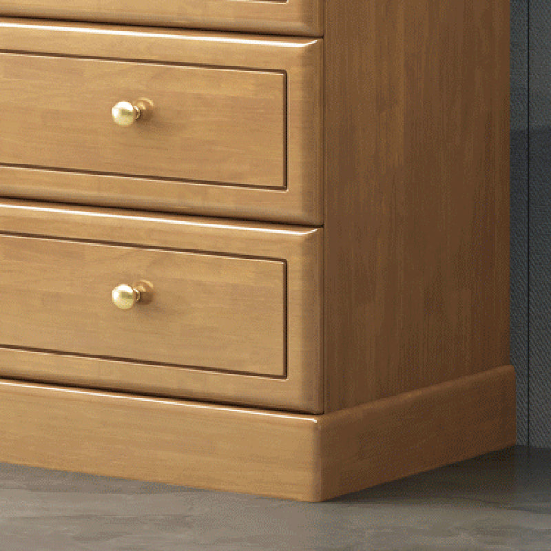 Gabinetto accento in legno di gomma con cassetti mobili contemporanei