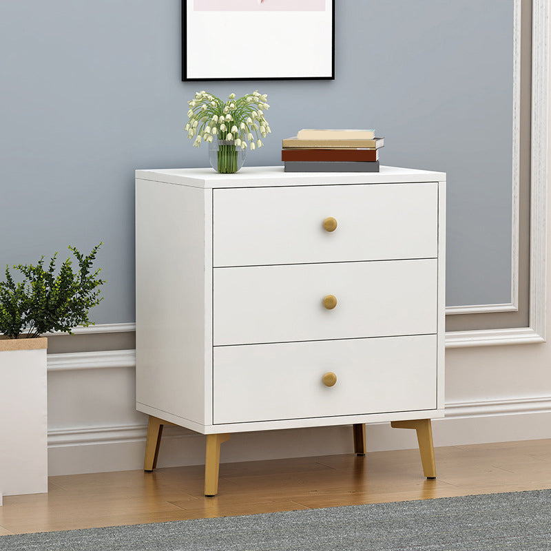 Accent Chest with Soft Close Drawers White Scratch Resistant Chest Gold 3 Clearhalo 'Cabinets & Chests' 'cabinets_chests' 'furn' 'furn_cabinets_chests' 'Furniture' 'Living Room Furniture' 5715976