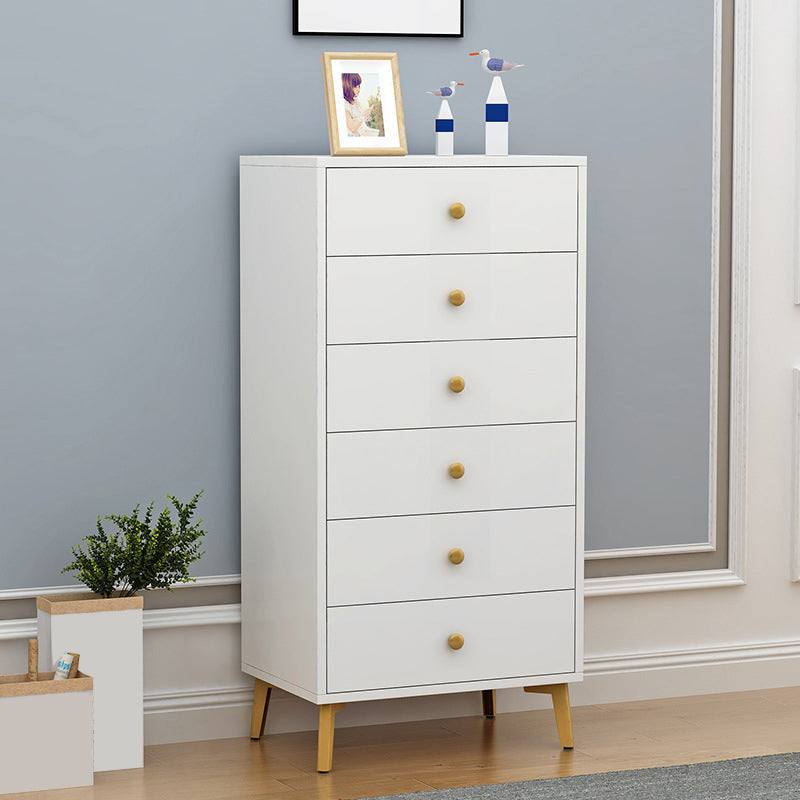Accent Chest with Soft Close Drawers White Scratch Resistant Chest Gold 6 Clearhalo 'Cabinets & Chests' 'cabinets_chests' 'furn' 'furn_cabinets_chests' 'Furniture' 'Living Room Furniture' 5715979