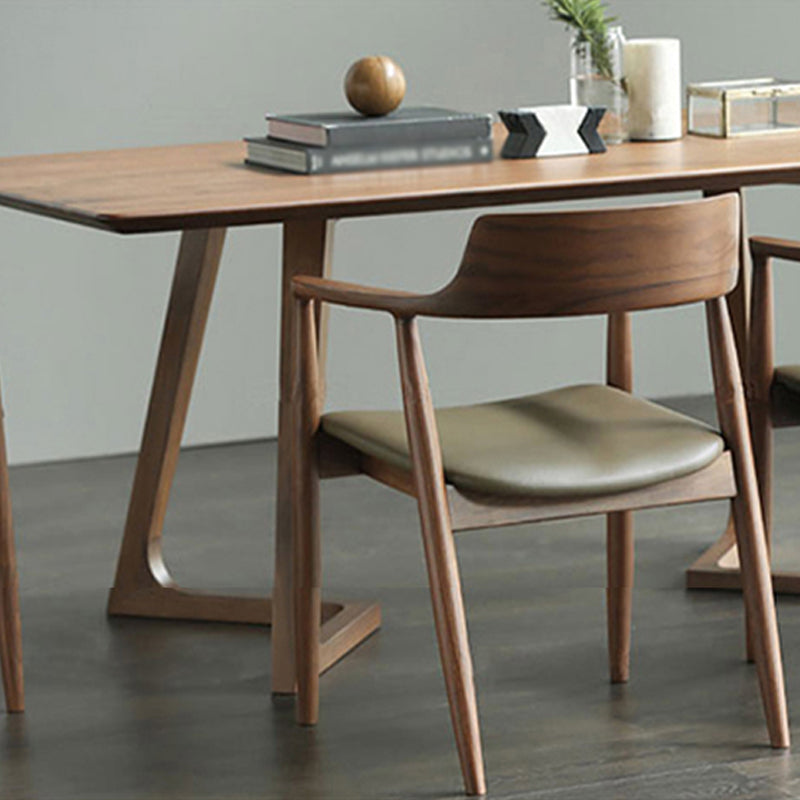 Tavolo da pranzo marrone in stile contemporaneo in legno solido tavolo da panorama