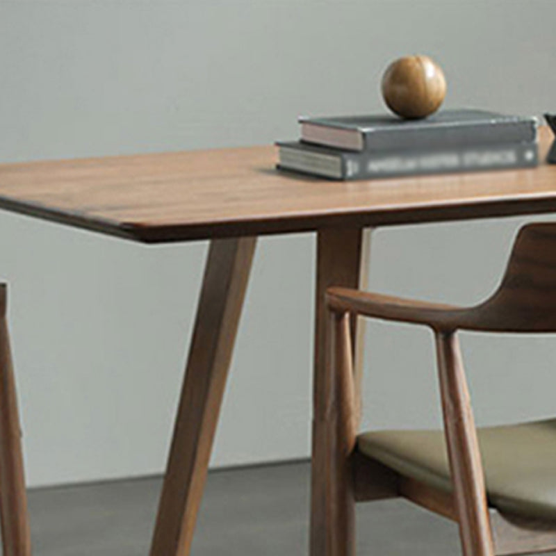 Tavolo da pranzo marrone in stile contemporaneo in legno solido tavolo da panorama