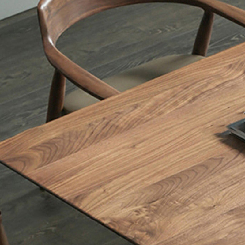 Tavolo da pranzo marrone in stile contemporaneo in legno solido tavolo da panorama