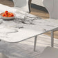 Sintered Stone Home Dining Table Modern Pedestal Base Dining Room Table